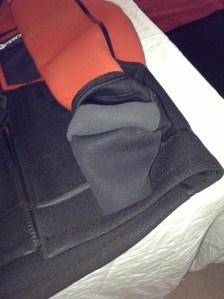 The wrist seals are comfortable and effective.