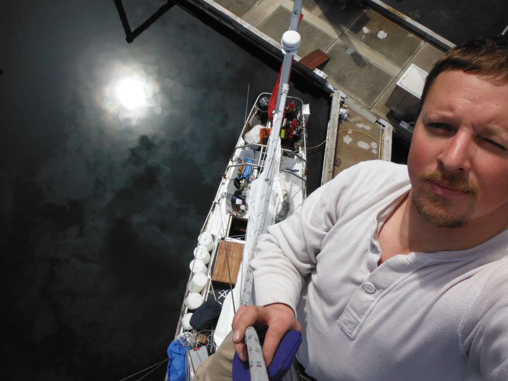 Up there figuring it out.