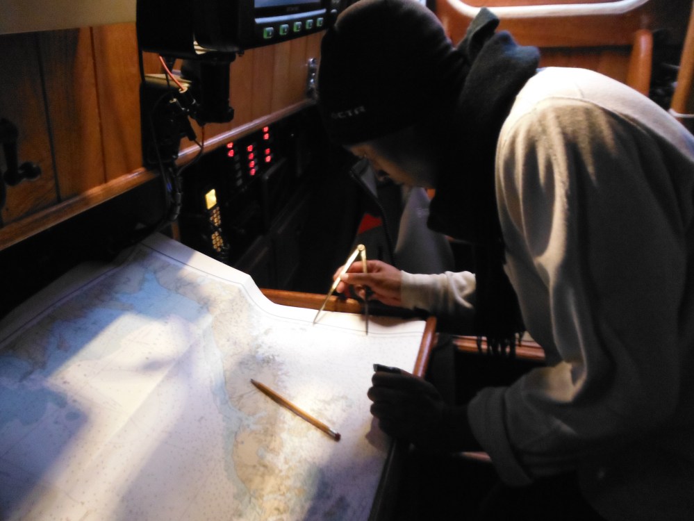 Rachel takes to the charts and weather with Zeal as her sailing skills improve daily.