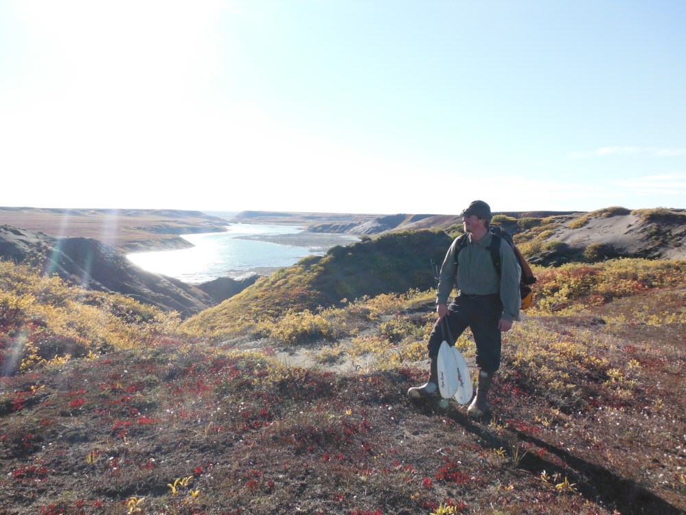 Overlooking the Coppermine River.