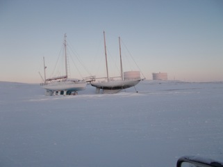 Empiricus, left awaiting rescue from her icy blanket.