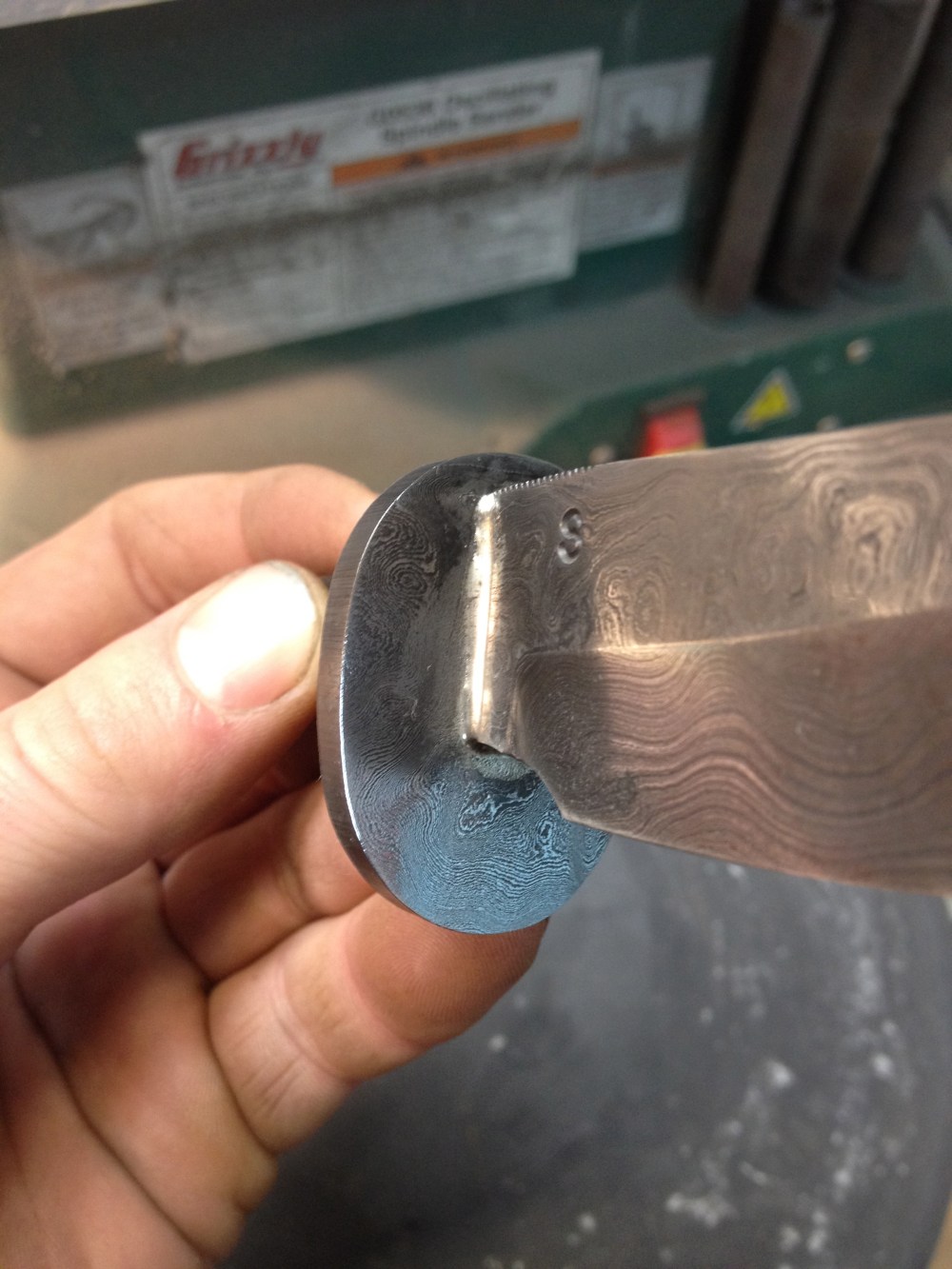 A look at the soldered guard.