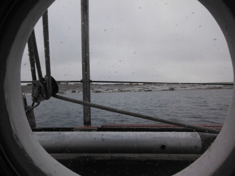 Snow sticks to the ground in Gjoa Haven