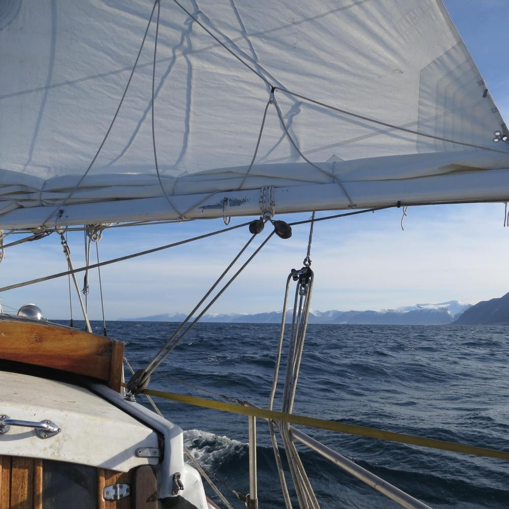 Sailing East from Pod Inlet