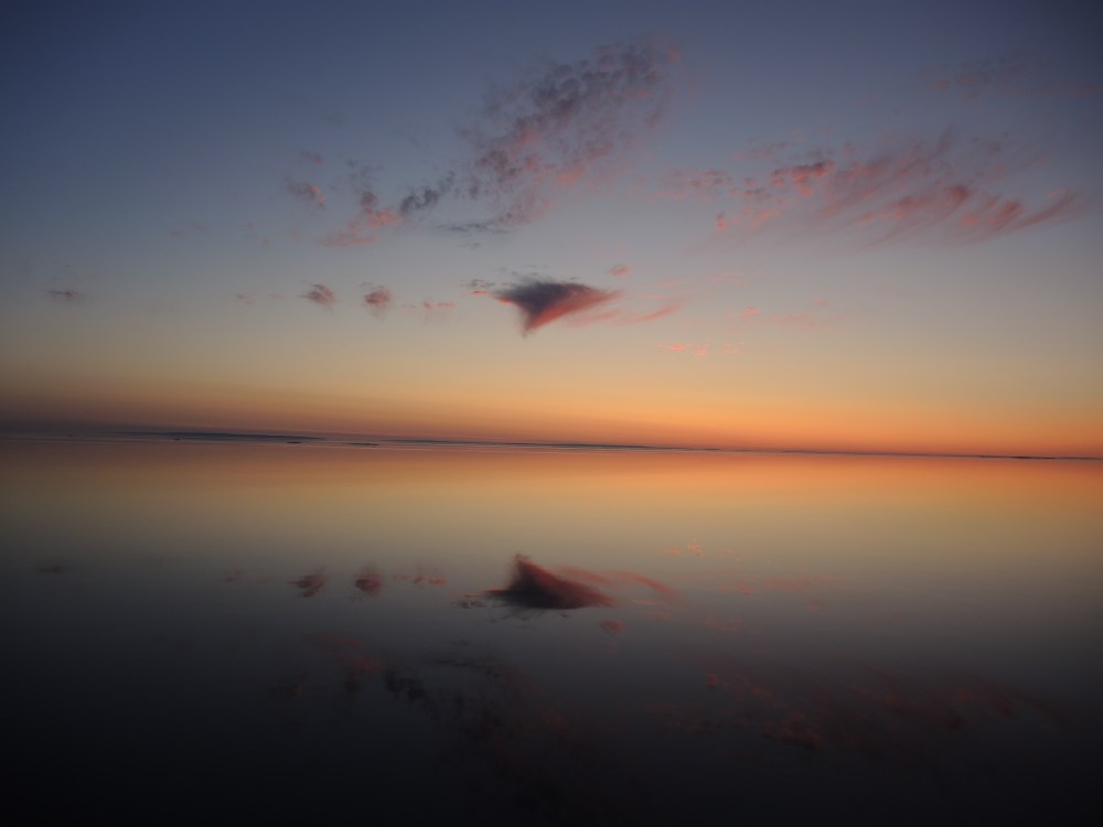 A beautiful, cold sunset at the mouth of Bellot.