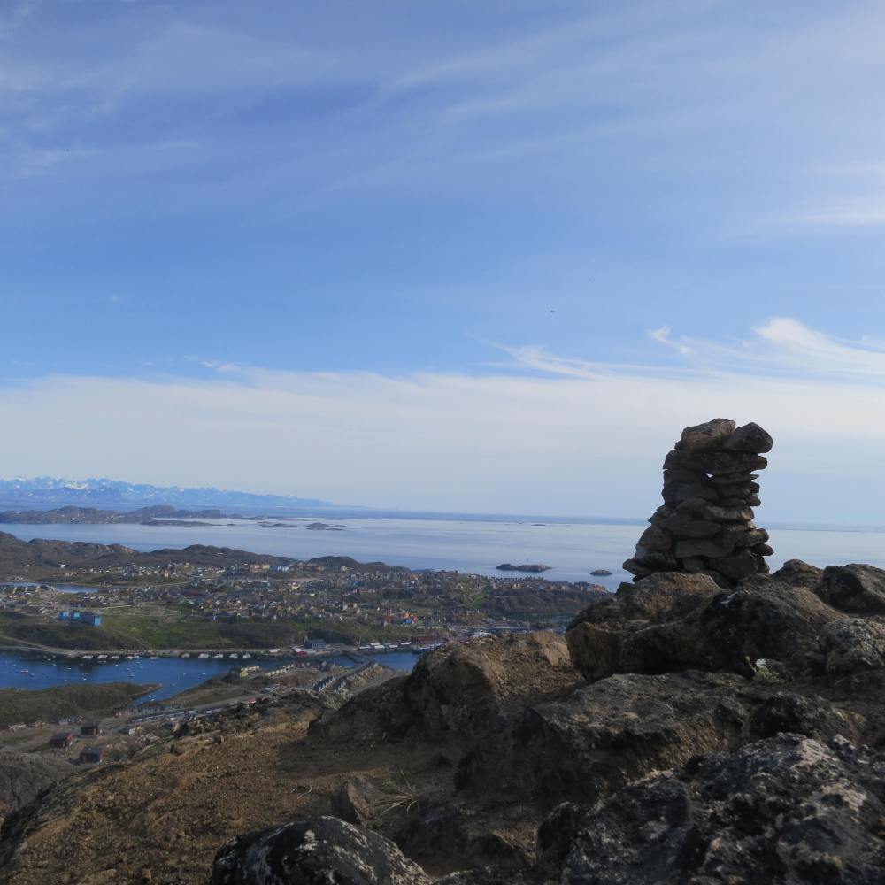 Hiking the coastal mountains of  Greenland