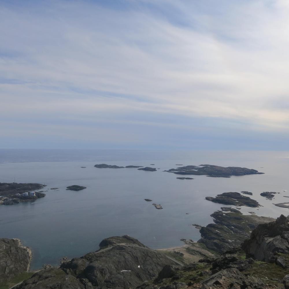 Mountaintops in Greenland, Gazing Southwest.
